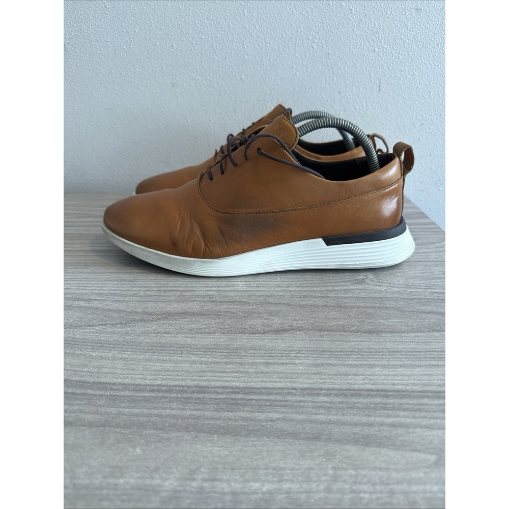 Wolf & Shepard Crossover Longwing Oxford Leather Shoe Men's Sz 10.5 Honey/White